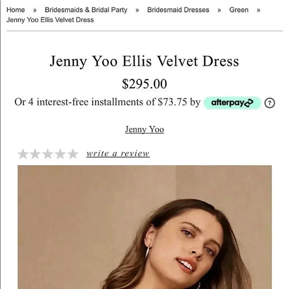 BHLDN Anthropologie New Jenny Yoo Ellis Gown Maxi Dress Bridesmaid Formal - Picture 5 of 15